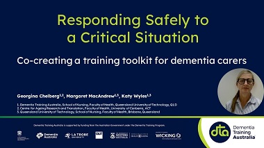 Responding safely to a critical situation: Co-creating a training toolkit for dementia carers