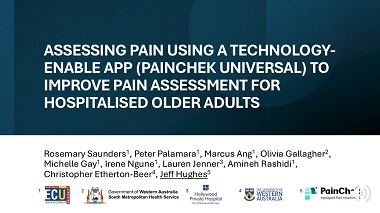 Assessing pain using a technology-enabled app (PainChek Universal) to improve pain assessment for hospitalised older adults