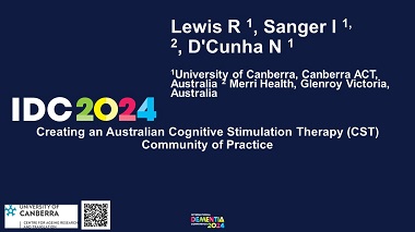 Creating an Australian Cognitive Stimulation Therapy Community of Practice