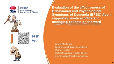 Evaluation of the effectiveness of Behavioural and Psychological Symptoms of Dementia (BPSD) App in supporting medical officers in managing patients on the ward