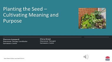 Planting the Seed - Cultivating Meaning and Purpose