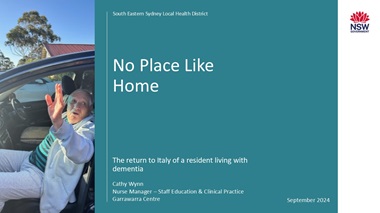 No Place like Home -  the return to Italy of a resident living with Dementia